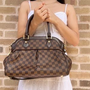 Louis Vuitton - Authenticated Trevi Handbag - Leather Brown for Women, Very Good Condition